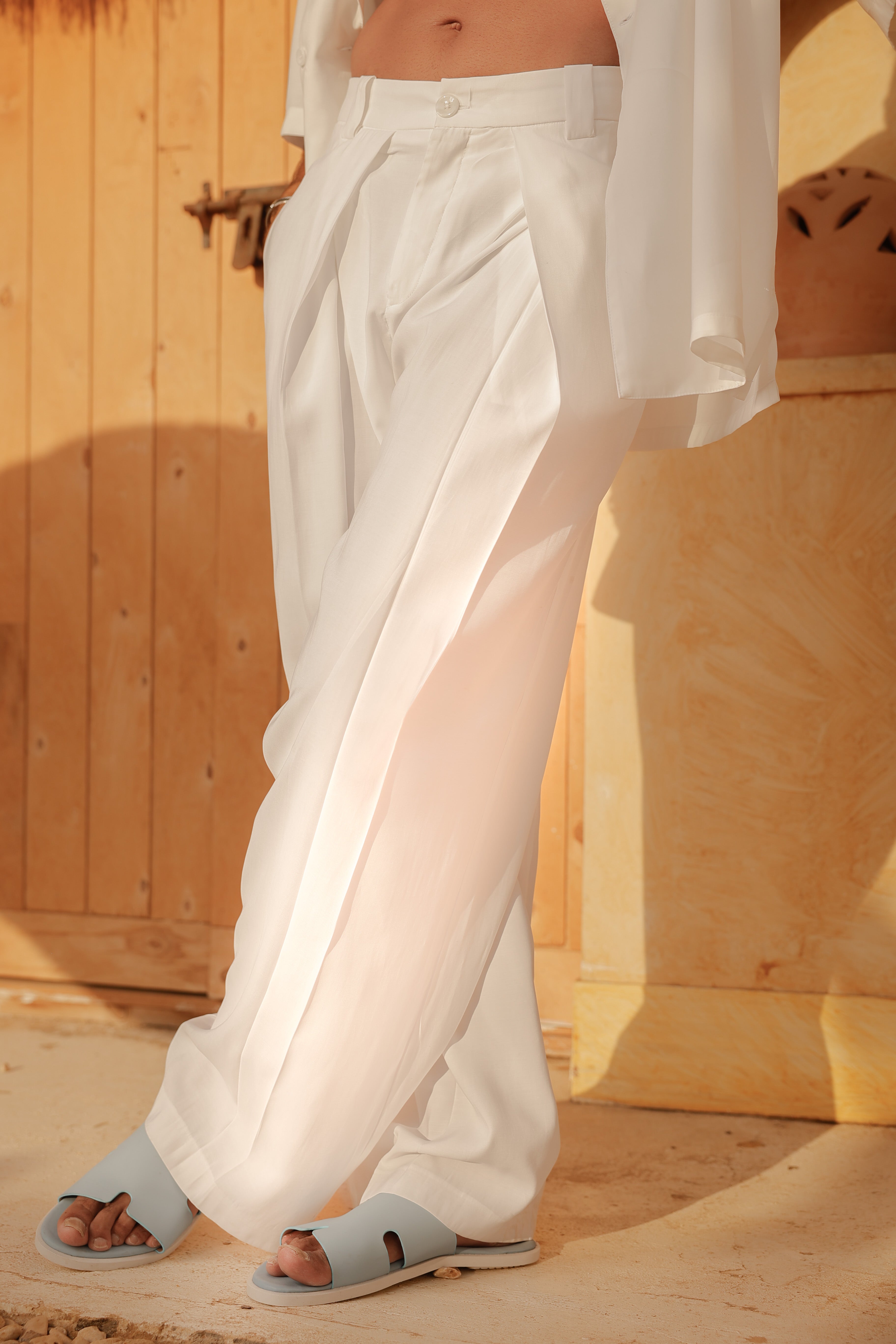 RAZ-11 WIDE LEG / PEARL